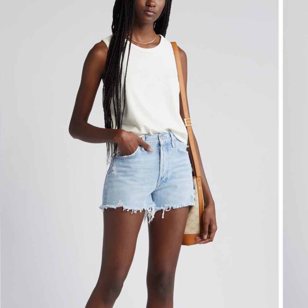 Agolde Parker Cutoff Shorts in Swapmeet